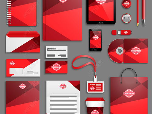 企业形象的艺术表达 高清矢量VI设计素材库助力专业办公视觉系统